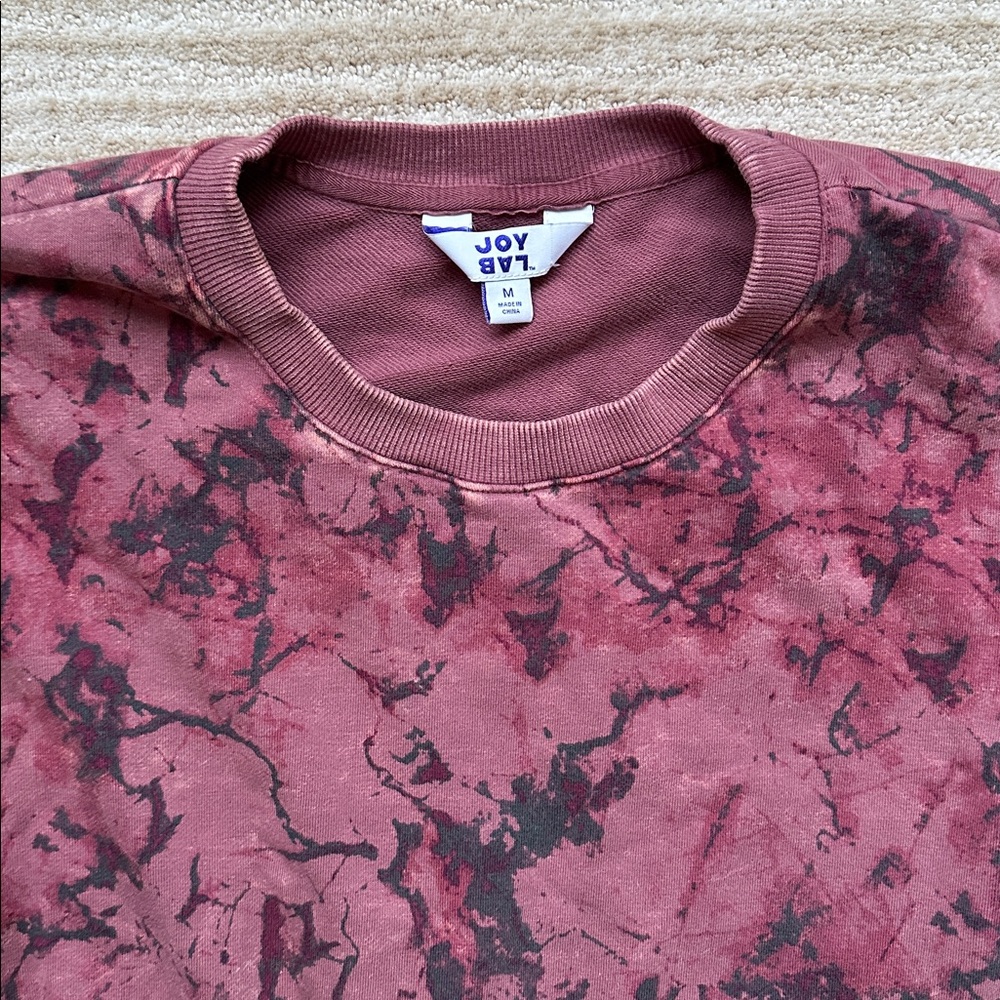 JoyLab French Terry Acid Wash Crewneck Sweatshirt Size Medium - Picture 7 of 14